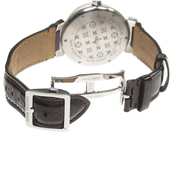 LOUIS VUITTON Tambour Diamon GM Q111C diamond dial Quartz Men's Watch - Picture 3 of 6